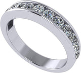 Central Diamond Center 3 Stone Past Present Future Ring your choice Gold-Silver Cz-2.50ctw & 3.50ctw