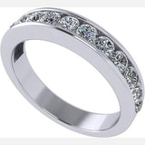 Central Diamond Center 3 Stone Past Present Future Ring your choice Gold-Silver Cz-2.50ctw & 3.50ctw