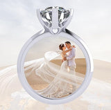 NANA Jewels Matrix Simulated Diamond Engagement Ring Solitaire 1 to 4 carat in Silver 10k & 14k Gold