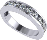Central Diamond Center 3 Stone Past Present Future Ring your choice Gold-Silver Cz-2.50ctw & 3.50ctw