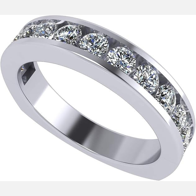 Central Diamond Center 3 Stone Past Present Future Ring your choice Gold-Silver Cz-2.50ctw & 3.50ctw