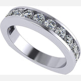 Central Diamond Center 3 Stone Past Present Future Ring your choice Gold-Silver Cz-2.50ctw & 3.50ctw