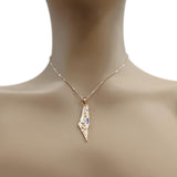 Central Diamond Center Israel Map Necklace/Pendant-Sterling Silver Am Israel Chai on Back Side-3D Map of Israel Large & Small