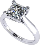 NANA Jewels 1.00-4.00ct Lucita Cushion & Princess Cut Solitaire Wedding Engagement Ring Series, 10K Gold w/Cubic Zirconia Simulated Diamond(B)