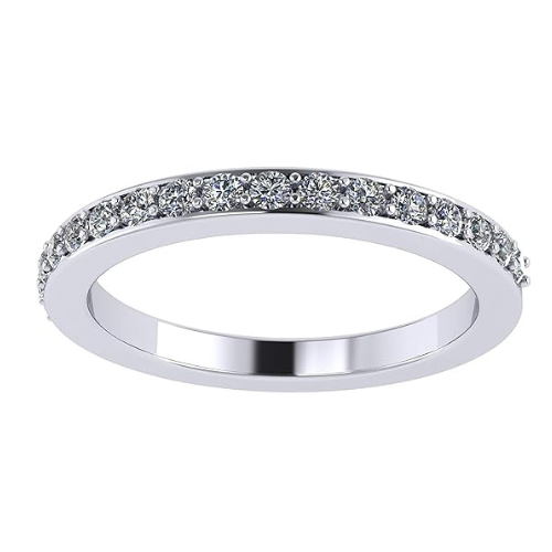 Central Diamond Center Lab Created CVD Diamond Wedding Anniversary Band 1/5ctw 10kt Gold