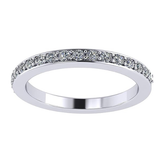 Central Diamond Center Lab Created CVD Diamond Wedding Anniversary Band 1/5ctw 10kt Gold