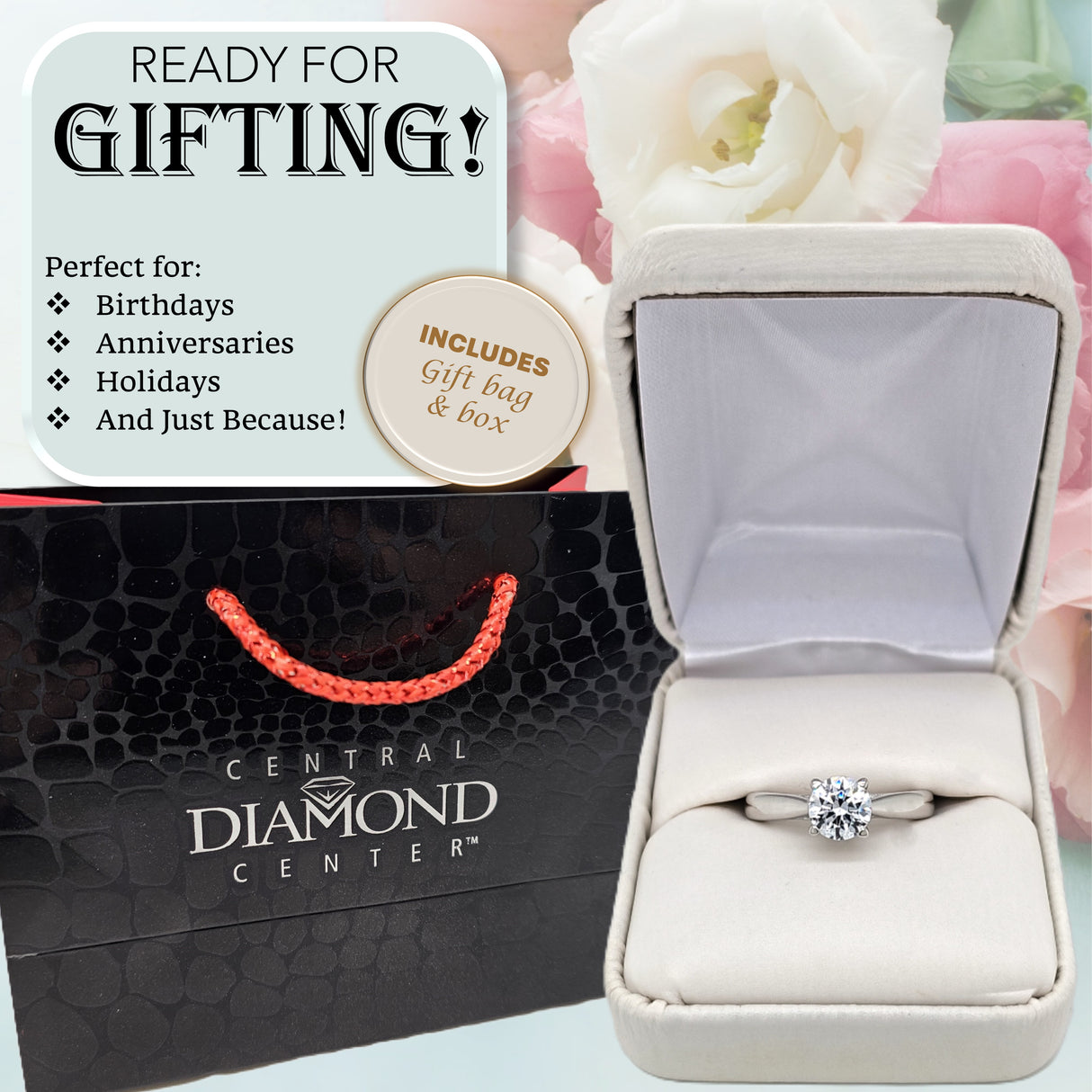 NANA Jewels 1.00-4.00ct Lucita Round Cut Solitaire Wedding Engagement Ring Series, 10K Gold w/Cubic Zirconia Simulated Diamond(A)