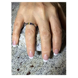 Central Diamond Center Princess Couples 2 Stone Ring w/Simulated Birthstones in Silver, 10K or 14K Gold