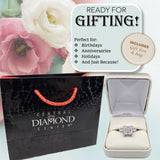 NANA Jewels 1.00-4.00ct Lucita Cushion & Princess Cut Solitaire Wedding Engagement Ring Series, 10K Gold w/Cubic Zirconia Simulated Diamond(B)