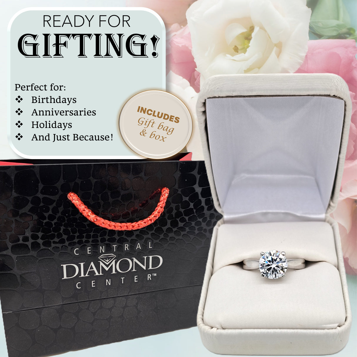 NANA Jewels 1.00-4.00ct Lucita Round Cut Solitaire Wedding Engagement Ring Series, 10K Gold w/Cubic Zirconia Simulated Diamond(A)