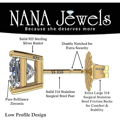 Close-up of a brilliant princess cut simulated diamond.