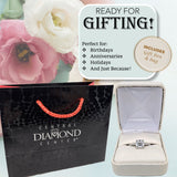 Nana Jewels Asscher Cut Cathedral Solitaire Engagement Ring 7Mm (2Ct) Pure Brilliance Zirconia - Sterling Silver, 10K Or 14K Gold