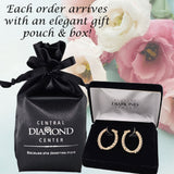 Zsa Zsa Oval Hoop Earrings Solid 925 Sterling Silver w/ Pure Brilliance Zirconia, Simulated Diamond Hoops
