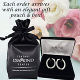 Simulated diamond hoops with Pure Brilliance Zirconia.