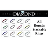 Round simulated birthstone ring band, gold plated.