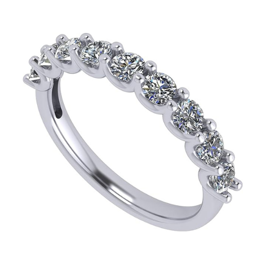 NANA Jewels 1.00ct Simulated Diamond Wedding Rings Anniversary Band, Wedding Sets for Women in Silver, 10K or 14K