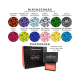 Central Diamond Center Lucita Mothers Rings w/ 1 to 6 Simulated Birthstones in Sterling Silver, 10K or 14K Gold