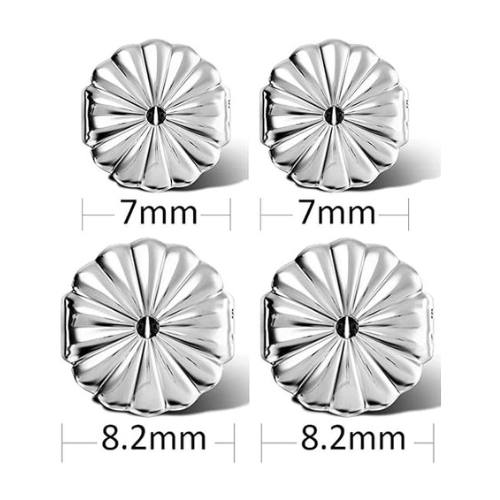 Extra-Large Hypoallergenic Earring Backs-7mm-8.2mm(3 Pairs)-Secure & Comfortable Replacement for Earrings