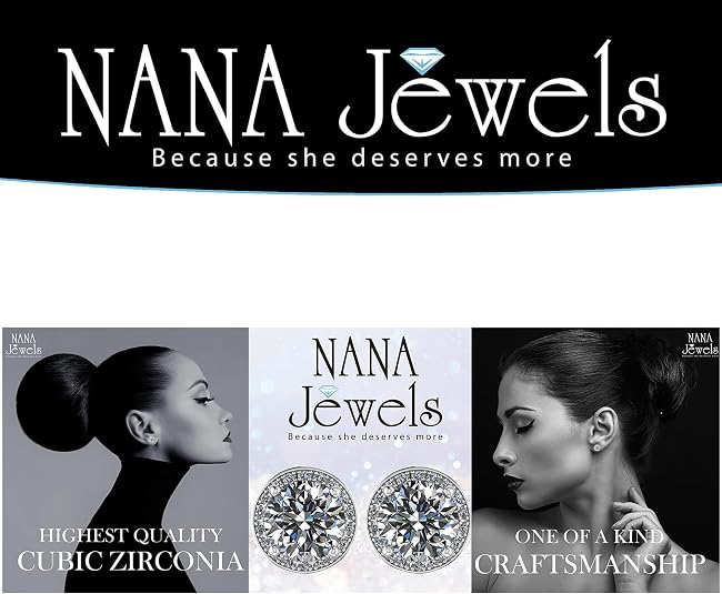 Round Halo Simulated Diamond Stud Earrings, 925 Sterling Silver & Hypoallergenic Post 2.50-3.00ctw CZ