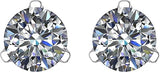 Lucita Simulated Birthstone Stud Earrings with Solid 14K Gold Posts & Sterling Silver Basket