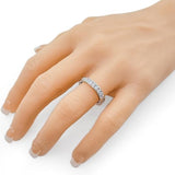 Anniversary Band Ring Channel Set w/ 0.75ctw Pure Brilliance Zirconia in Silver, 10K, or 14K Gold