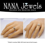 NANA Jewels 1.00-4.00ct Lucita Round Cut Solitaire Wedding Engagement Ring Series, 10K Gold w/Cubic Zirconia Simulated Diamond(A)