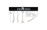 Earring Jacket for Stud Earrings in Solid 925 Sterling Silver made with Pure Brilliance Zirconia CZ