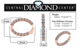 Central Diamond Center Zsa Zsa Oval or Round Hoop Earrings Solid 925 Sterling Silver w/Pure Brilliance Zirconia, Simulated Diamond Hoops