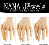 NANA Jewels 1.00-4.00ct Lucita Round Cut Solitaire Wedding Engagement Ring Series, 10K Gold w/Cubic Zirconia Simulated Diamond(A)