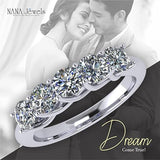 NANA Jewels Simulated Diamond wedding Ring, Wedding Band, 1.00ctw Lucita Sterling Silver-10K-14K Gold