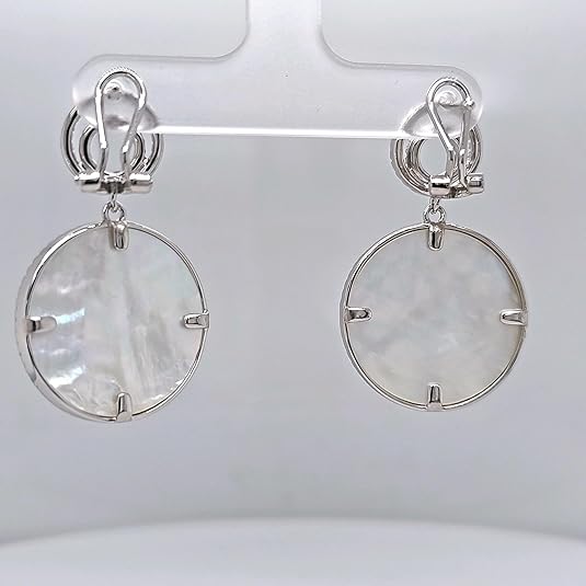 Central Diamond Center Sterling Silver Tree of Life Pendant Necklace or Earrings with CZ and Mother of Pearl – Gift for Women