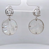 Central Diamond Center Sterling Silver Tree of Life Pendant Necklace or Earrings with CZ and Mother of Pearl – Gift for Women
