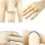 Central Diamond Center Lucita Couples Ring w/ 2 Simulated Birthstones in Sterling Silver, 10K or 14K Gold