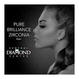 Round Huggie Hoop Earrings Pure Brilliance Zirconia in Solid 925 Sterling Silver For Women, Men, & Teens