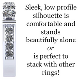 NANA Jewels Simulated Diamond Anniversary ring/wedding band-Shared Prong 5 Stone-1carat twt- Sterling Silver/10K/14k