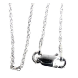 Sterling Silver Loose Rope Chain-Made In Italy, White, Yellow Or Rose Gold Plated