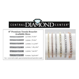 Simulated Diamond Tennis Bracelet, Pure Brilliance Zirconia, Sterling Silver 5.0ct, 7.50ct, 10ct, 17.50ct, 22ct