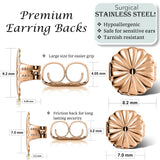 Extra-Large Hypoallergenic Earring Backs-7mm-8.2mm(3 Pairs)-Secure & Comfortable Replacement for Earrings
