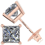 0.20ct-0.30ct CVD-Lab-Grown Diamond Stud Earrings (E-F, VS-SI), Solid 14K Gold & Silver, Threaded or Friction Post
