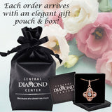 Sparkling 4 points dancing gemstone necklace.
