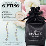Earring Jacket for Stud Earrings in Solid 925 Sterling Silver made with Pure Brilliance Zirconia CZ