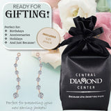 Earring Jacket for Stud Earrings in Solid 925 Sterling Silver made with Pure Brilliance Zirconia CZ