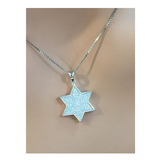 Pure Brilliance CZ on a Magen David pendant.