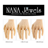 NANA Jewels 1.00-4.00ct Lucita Round Cut Solitaire Wedding Engagement Ring Series, 10K Gold w/Cubic Zirconia Simulated Diamond(A)