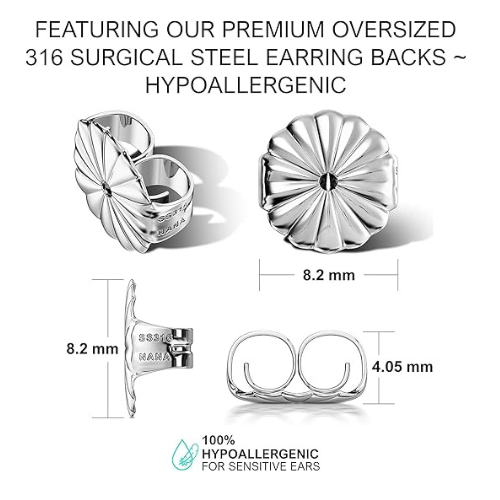 14K Solid Gold Post & Sterling Silver Asscher Cut Halo CZ Stud Earrings 0.80-4.00cttw Cubic Zirconia