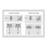 Princess Halo Earrings W/ Pure Brilliance Zirconia In Sterling Silver Mounting, Hypoallergenic