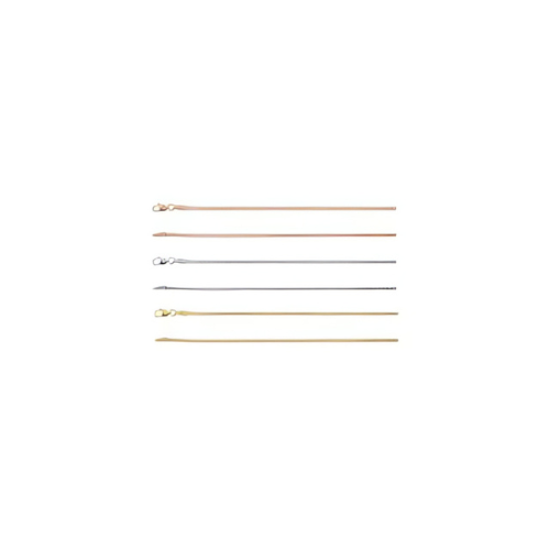 Rose gold plated sterling silver necklace chain.