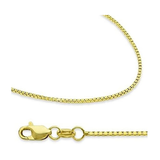 Central Diamond Center Adjustable Box Chain - Made in Italy