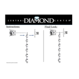 Earring Jacket for Stud Earrings in Solid 925 Sterling Silver made with Pure Brilliance Zirconia CZ