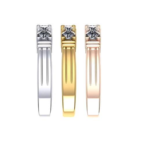 NANA Jewels Simulated 5 Stone 1carat Diamond Engagement Ring Wedding Ring CZ-Silver-10K or 14k Gold